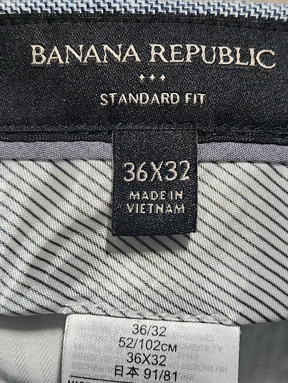 Banana Republic Linen Blend Standard Fit Trousers 36x32